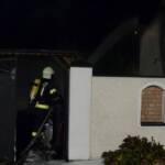 Brand einer Garage in Wolfing