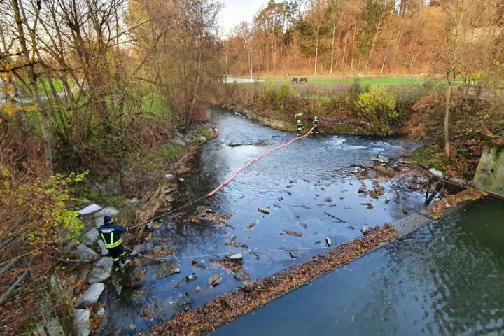 FF Andorf: Erneuter Öleinsatz auf der Pram