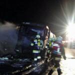 Milchtransporter geriet auf der B5 in Brand