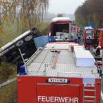 BFV Weiz: Schwerer Verkehrsunfall auf der B68
