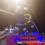 Dachstuhlbrand in Grieselstein - Steingupf