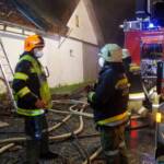 Dachstuhlbrand in Grieselstein - Steingupf