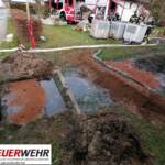 Gebäudebrand Hammerteich mit Ölaustritt