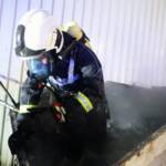 Brand auf Betriebsgelände