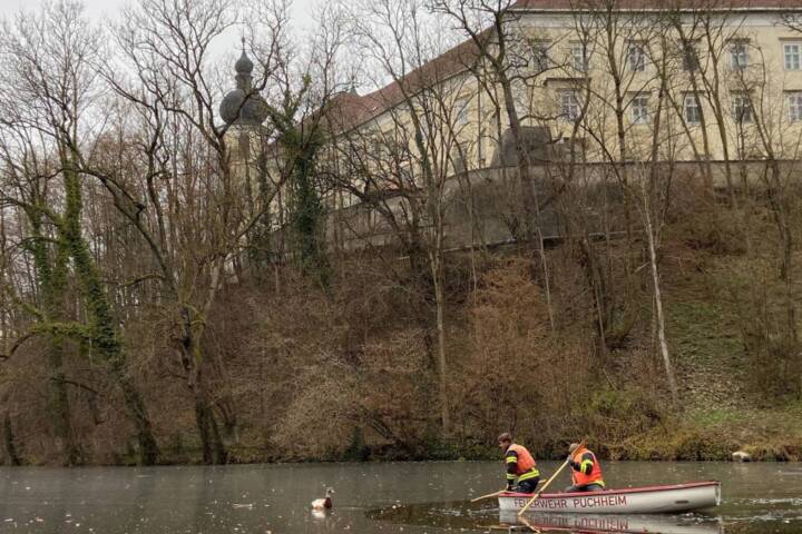 FF Puchheim: Rettung aus eisiger Not