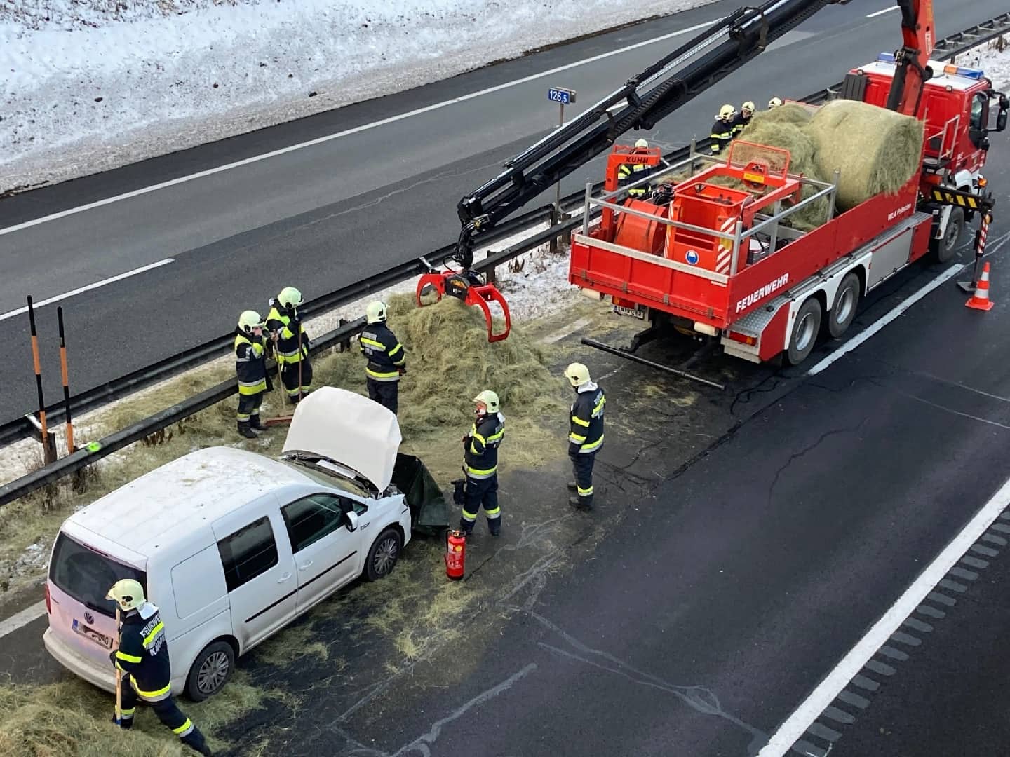 BFV Leoben: Verkehrsunfall auf der A9