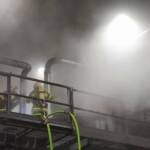 Industriebrand in Kammern