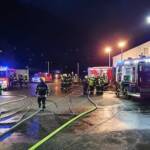 Industriebrand in Kammern