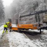 Laster blieben auf der L212 hängen