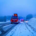 Schneefall fordert Feuerwehren
