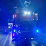 Unfalleinsatz nach Blitzeis