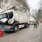 Dieselleitung von Müllwagen gebrochen