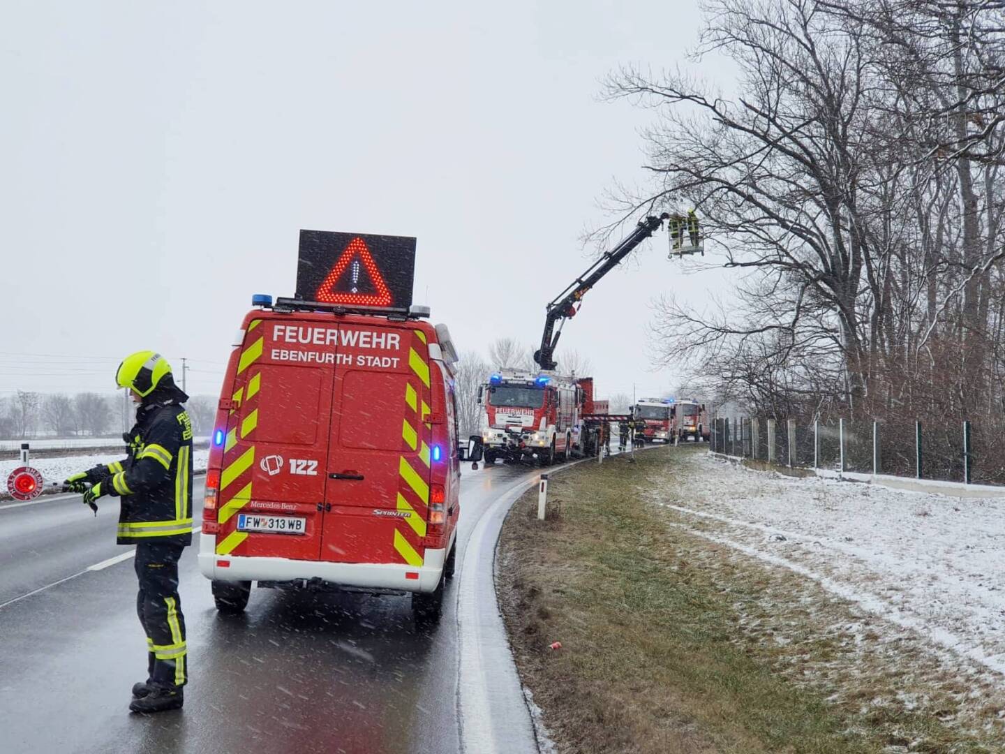 FF Ebenfurth: Sturmschaden in Ebenfurth