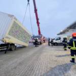 Bergung eines LKW Anhängers samt Container