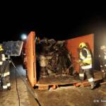 Lkw-Brand auf der A5 Nordautobahn