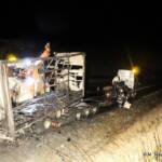Lkw-Brand auf der A5 Nordautobahn