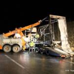 Lkw-Brand auf der A5 Nordautobahn