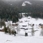 Feuerwehr unterstützte Absicherung von Schneebrett