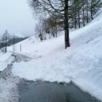 Feuerwehr unterstützte Absicherung von Schneebrett