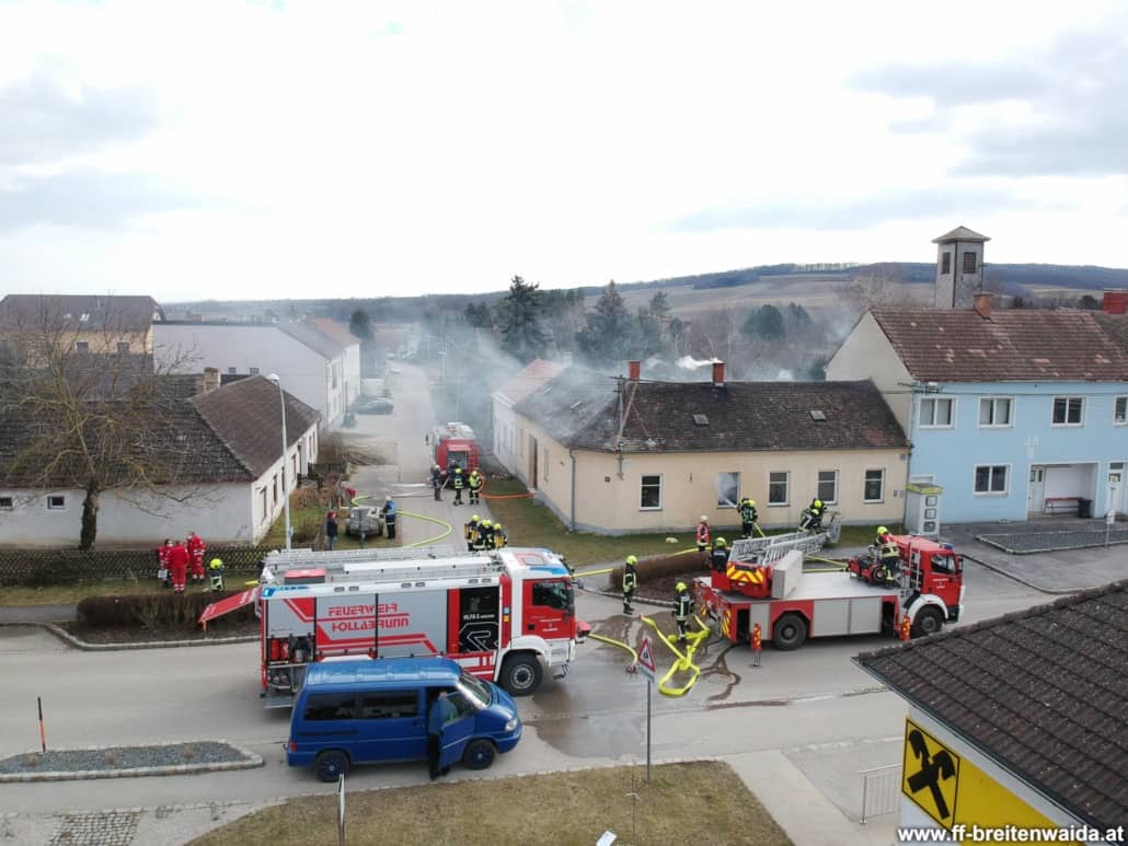 FF Breitenwaida: Wohnhausbrand in Breitenwaida