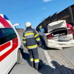 Verkehrsunfall auf der B76 in Schamberg
