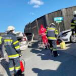 Verkehrsunfall auf der B76 in Schamberg