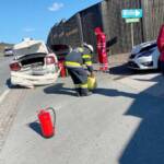 Verkehrsunfall auf der B76 in Schamberg
