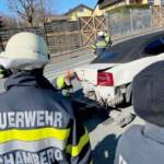 Verkehrsunfall auf der B76 in Schamberg