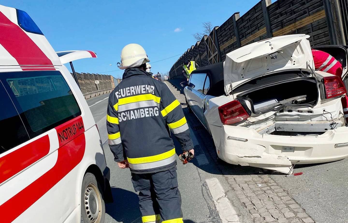 BFV Deutschlandsberg: Verkehrsunfall B76 in Schamberg