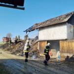 Nebengebäude in Birkfeld in Vollbrand
