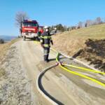 Nebengebäude in Birkfeld in Vollbrand