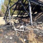 Nebengebäude in Birkfeld in Vollbrand