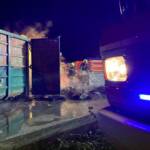 Container in Vollbrand