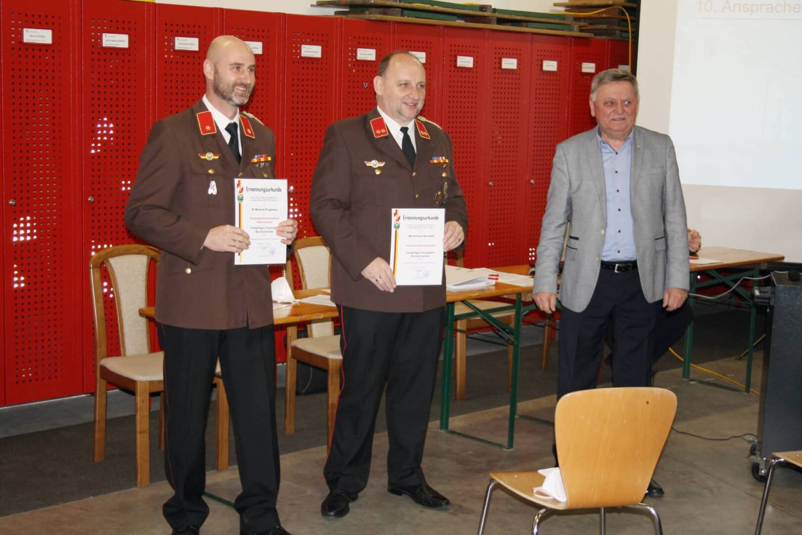FF Buchschachen: Kommandanten- und Stellvertreterwahl