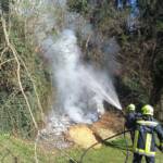 Wiesenbrand im Ortsgebiet