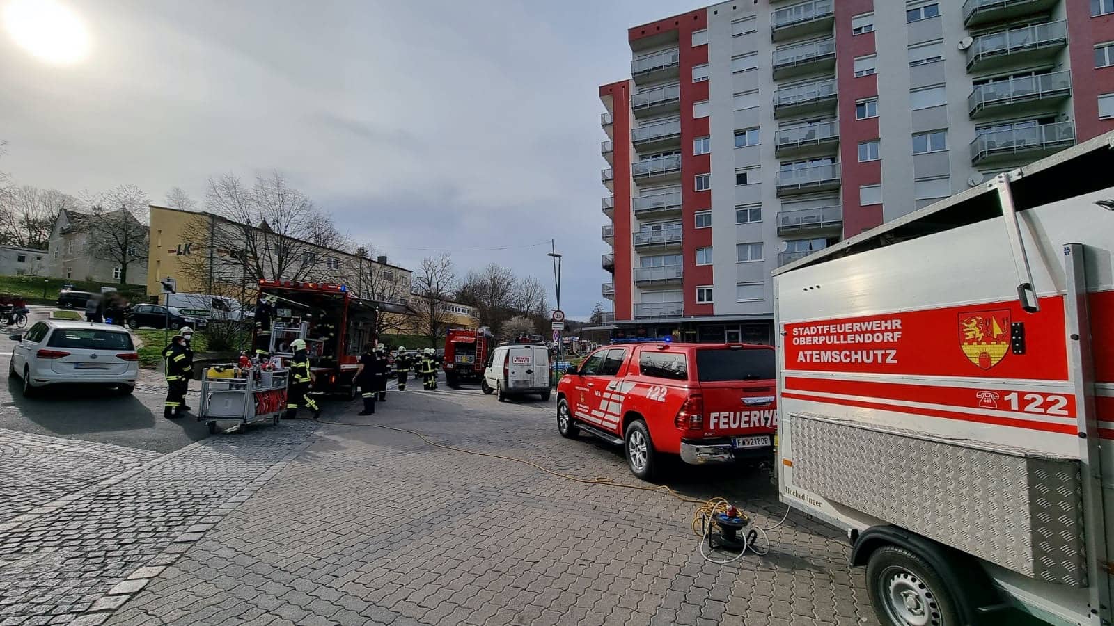 FF Oberpullendorf: Zimmerbrand im Hochhaus