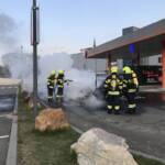 Fahrzeugbrand im EKZ Tivoli