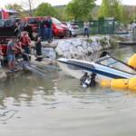Sinkendes Boot erfolgreich geborgen