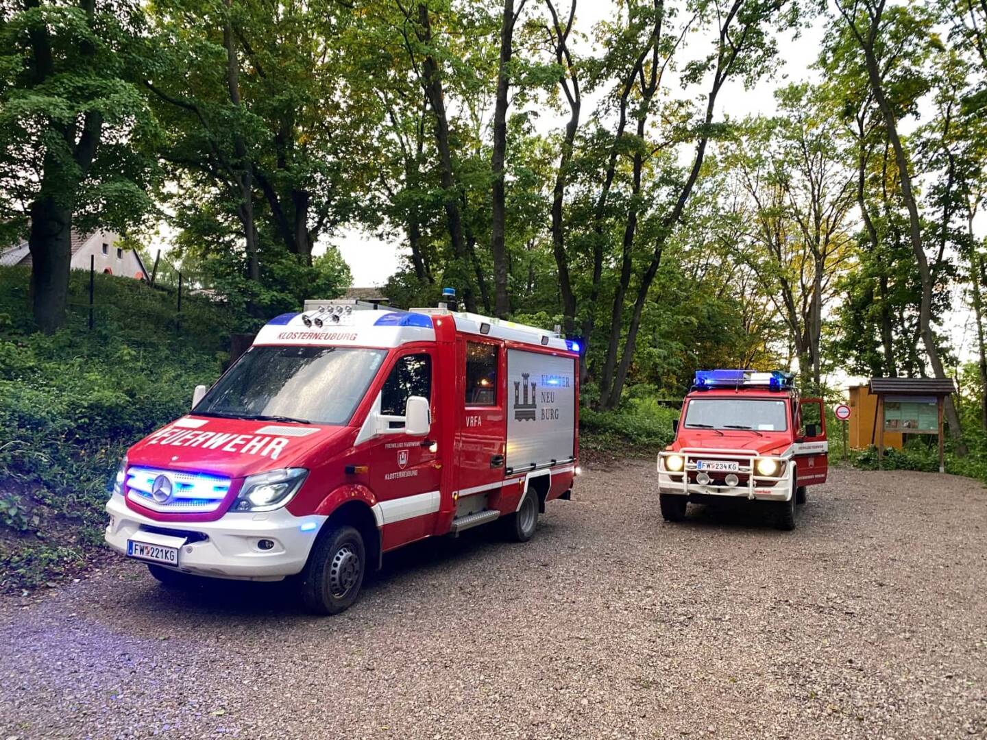 FF Klosterneuburg: Menschenrettung Sulzwiese-Kahlenberg