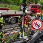 Verkehrsunfall auf der B37