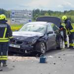 Verkehrsunfall auf der B5 bei Großeberharts