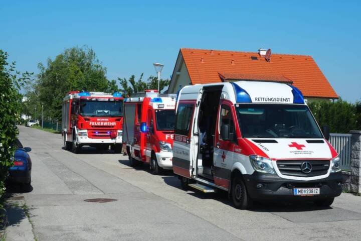 FF Biedermannsdorf: Chlorgasunfall mit verletzter Person