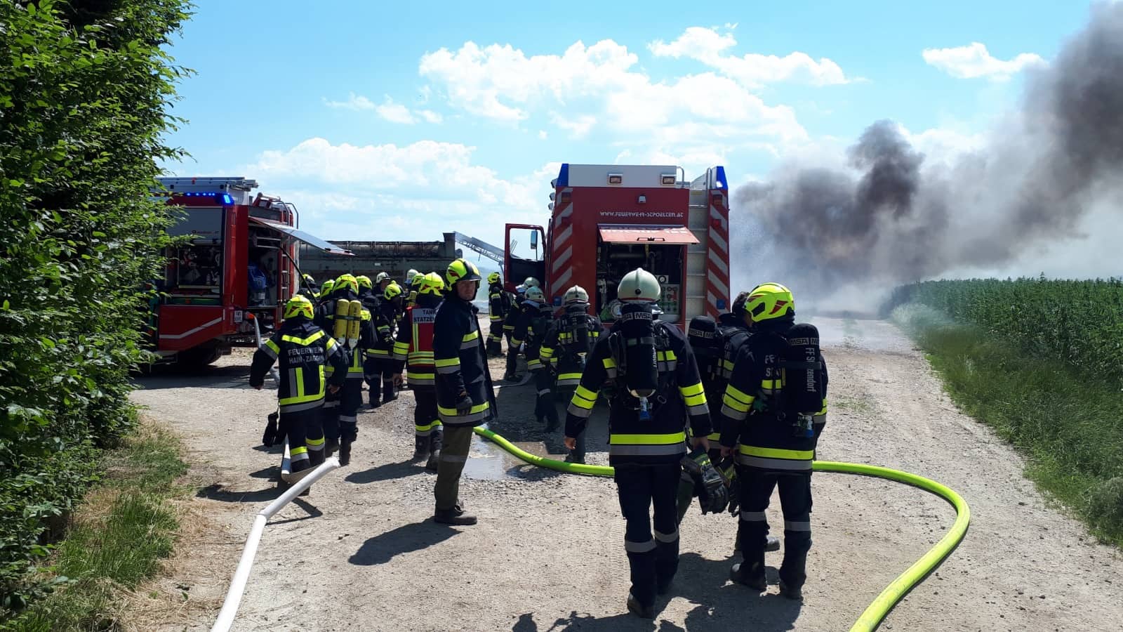 FF Statzendorf: Großbrand in Kleinhain