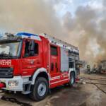 Großbrand bei Recyclingfirma in St. Michael