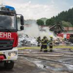 Großbrand bei Recyclingfirma in St. Michael