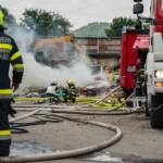 Großbrand bei Recyclingfirma in St. Michael