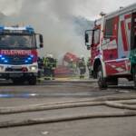 Großbrand bei Recyclingfirma in St. Michael