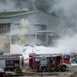 Großbrand bei Recyclingfirma in St. Michael