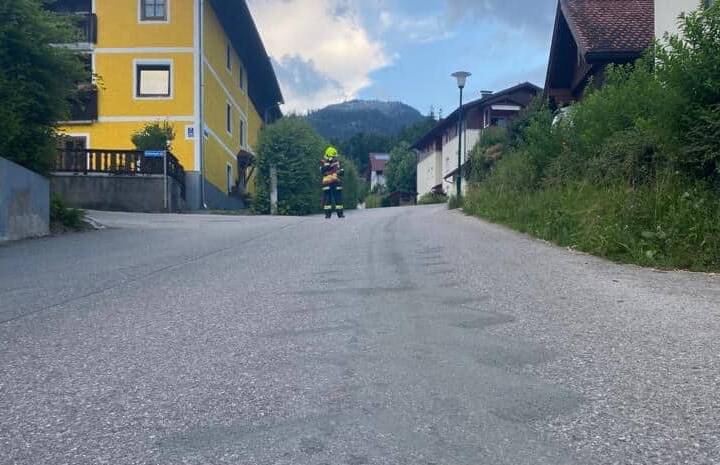 HFW Bad Ischl: Ölspur Hütterweg bis Rosenkranzgasse