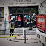 FF Klosterneuburg: Branddienstübung in Anton Brucknerschule